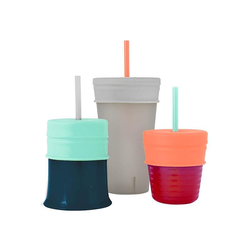 Boon Snug Straw Universal Silicone Straw Lids & Cup Image 5