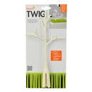 Boon TWIG drying rack accessory in white, designed to hold bottles and small items, with a branch-like structure on a product package.