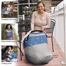 Boppy - 4 and More Multi-use Cover, Blue Starry Sky Image 2