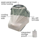 Boppy Company - 4 & More Multi-use Cover, Green Leaves Image 2