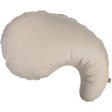Boppy Cuddle Pregnancy Pillow in biscuit color, featuring a 100% organic cotton removable cover.