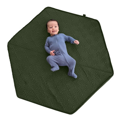 Boppy Foam Play Mat for Baby, Toddlers and Kids, Moss-Maze Green, Easy-Setup with Non-Skid Backing for Floor Play, Tummy Time & More Image 1