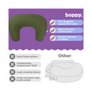 Boppy Nursing Pillow Luxe - Moss Quilted Image 6