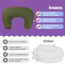 Boppy Nursing Pillow Luxe - Moss Quilted Image 6