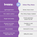 Boppy Foam Play Mat for Baby, Toddlers and Kids, Natural-Maze Tan, Easy-Setup with Non-Skid Backing for Floor Play, Tummy Time & More Image 4