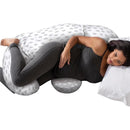 Boppy - Full Body Side Sleeper Pillow, Mirage White and Gray Image 1