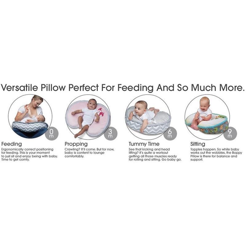 Boppy - Luxe Feeding & Infant Support Pillow, Leaf Stripe Image 13