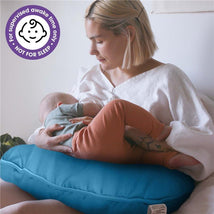 Boppy - Nursing Pillow Support with Removable Cover, Machine Washable, Cerulean Blue Image 1