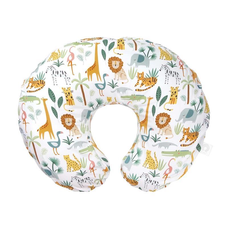 Boppy - Nursing Pillow Support with Removable Cover, Machine Washable, Colorful Wildlife Image 1