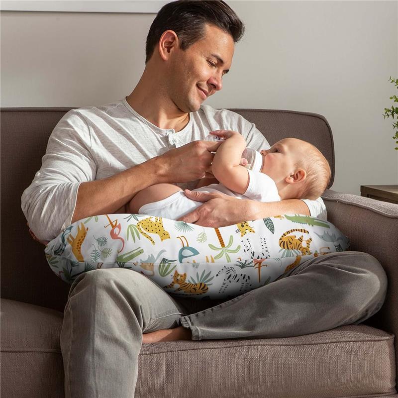 Boppy - Nursing Pillow Support with Removable Cover, Machine Washable, Colorful Wildlife Image 5