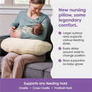 Boppy - Nursing Pillow with Luxe Fabric Cover, Oatmeal Boucle Image 2