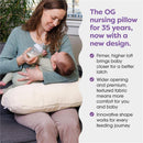 Boppy - Nursing Pillow with Luxe Fabric Cover, Oatmeal Boucle Image 3