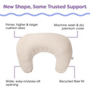 Boppy - Nursing Pillow with Luxe Fabric Cover, Oatmeal Boucle Image 4