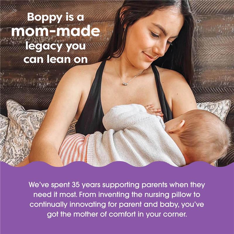 Boppy - Nursing Pillow with Luxe Fabric Cover, Oatmeal Boucle Image 7