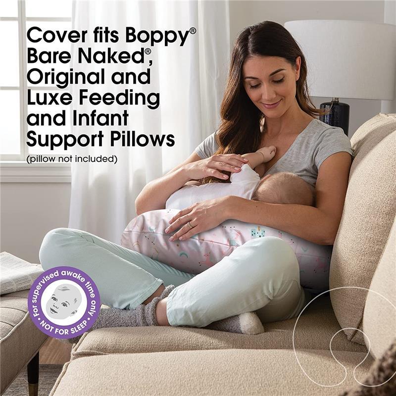 Boppy - Nursing Pillow Cover, Pink Unicorns Image 5