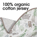Boppy Pillow Slipcover Organic Cotton, Taupe Bear Family Image 3