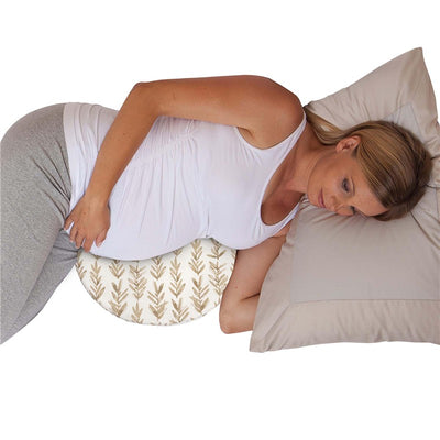 Boppy Pregnancy Pillow Wedge with Cover, Taupe, Belly Support Maternity Wedge, Firm Wedge Pillow from Line of Pregnancy Pillows for Sleeping Image 1