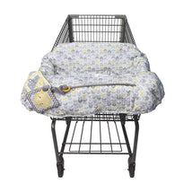 Boppy - Shopping Cart and High Chair Cover, Sunshine Yellow and Gray Chevron with Changeable SlideLine and Seatbelt Image 1