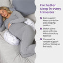 Boppy - Side Sleeper Gray Falling Leaves Image 2