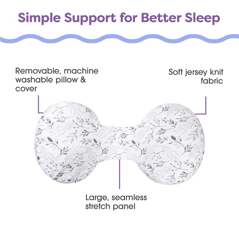 Boppy - Side Sleeper Gray Falling Leaves Image 4