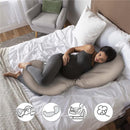 Boppy - Total Body Pregnancy Pillow with Organic Cotton, Biscuit Image 3
