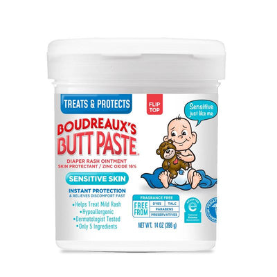 Boudreaux's Baby Butt Paste Diaper Rash Ointment | Maximum Strength | 14 Oz. Jar Image 1