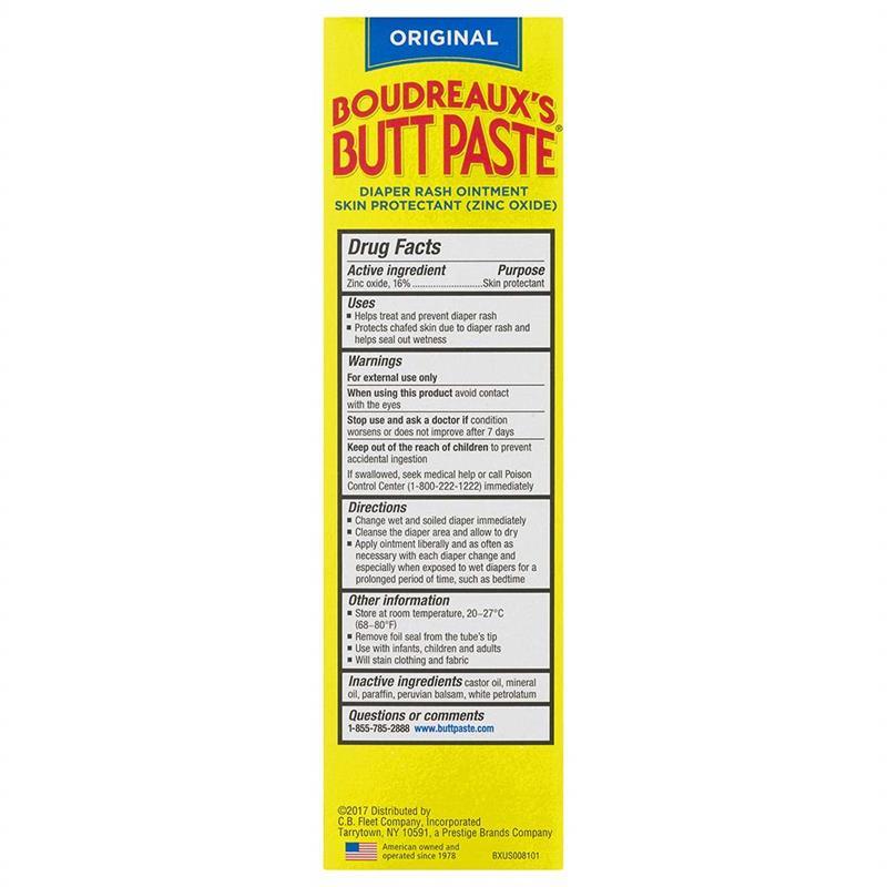 Boudreaux's Butt Paste - Diaper Rash Ointment, 4 Oz Image 2