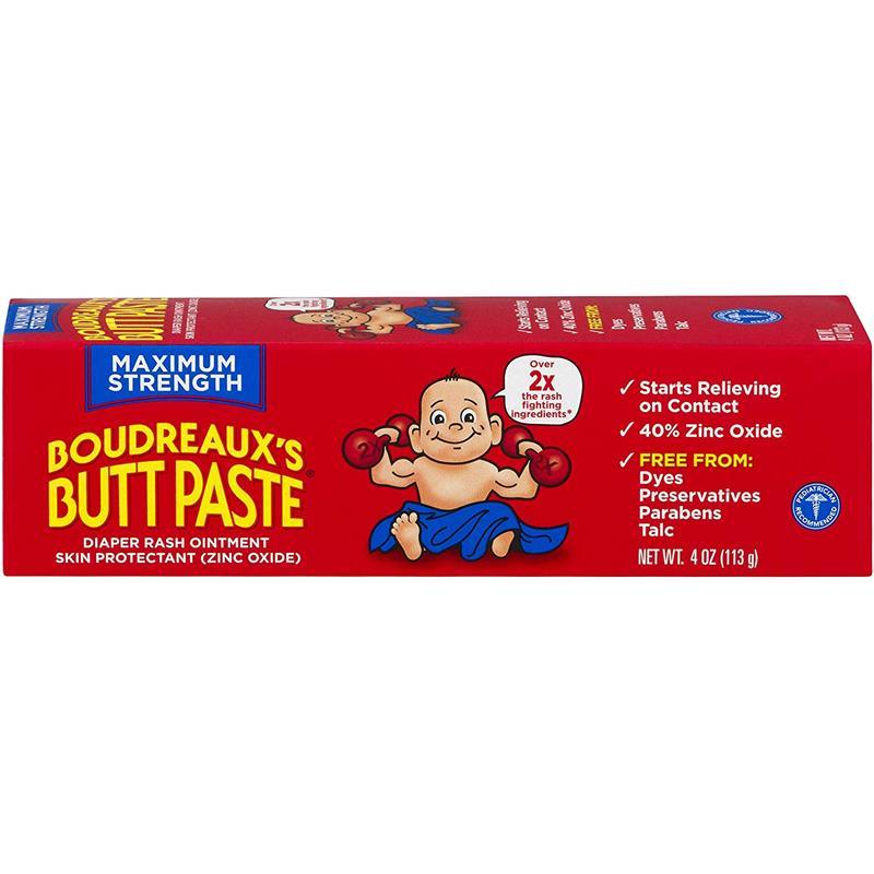 Boudreaux's Butt Paste Diaper Rash Ointment | Maximum Strength | 4 oz. Tube Image 4