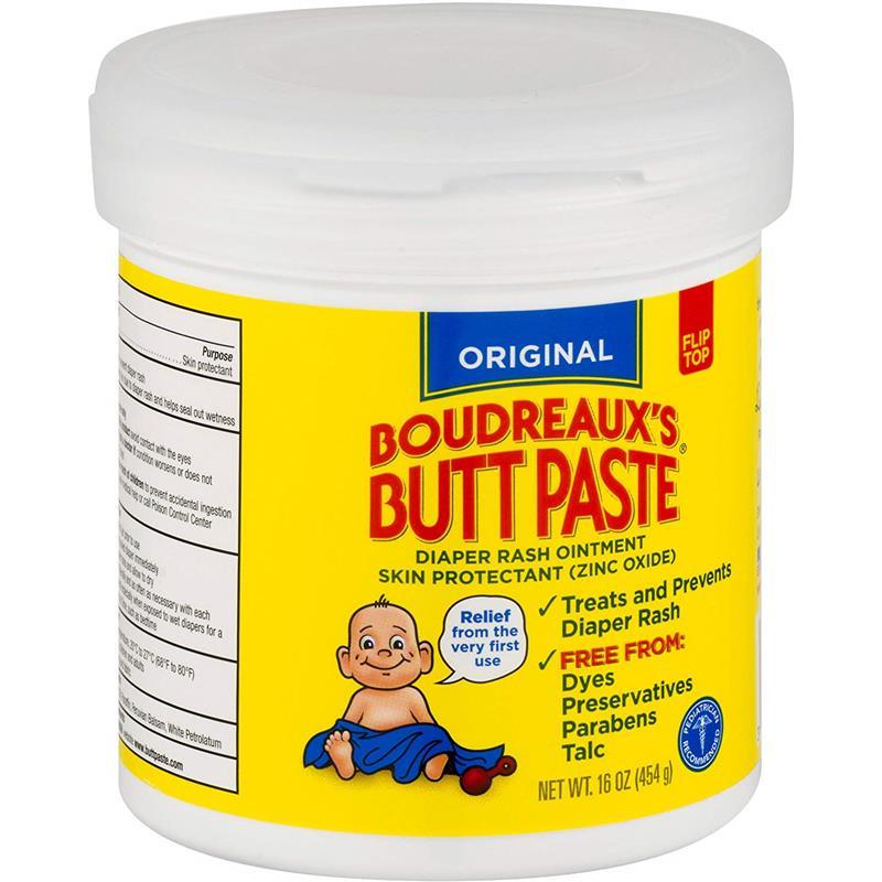 Boudreaux's Butt Paste Diaper Rash Ointment, Original, 16 Oz Image 1