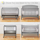 BreathableBaby - Classic Breathable Mesh Crib Liner, Gray Image 6