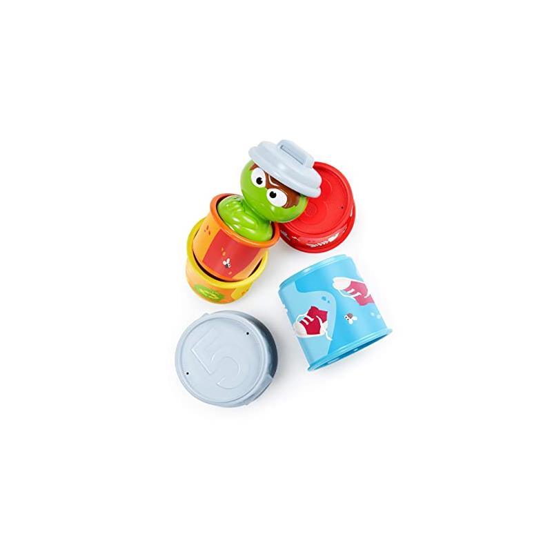 Bright Starts Oscar The Grouch's Staking Cans Stackable cups Image 6