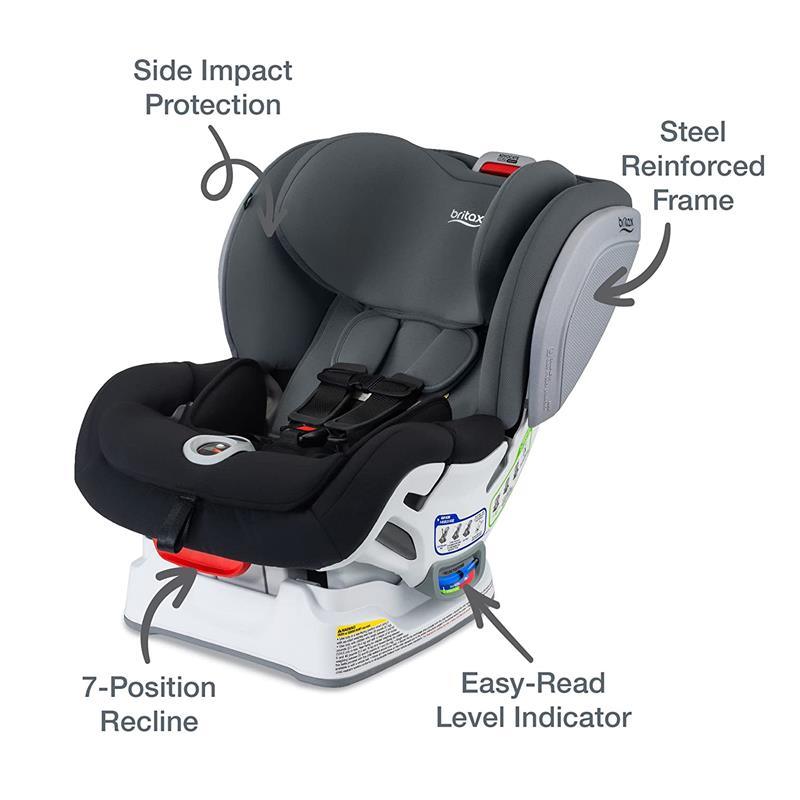 Britax - Advocate ClickTight Convertible Car Seat, Black Ombre (SafeWash) Image 4