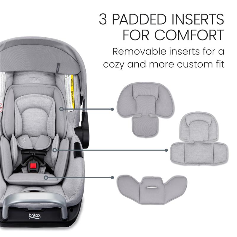 Britax - Cypress Infant Car Seat, Ponte Glacier Image 7