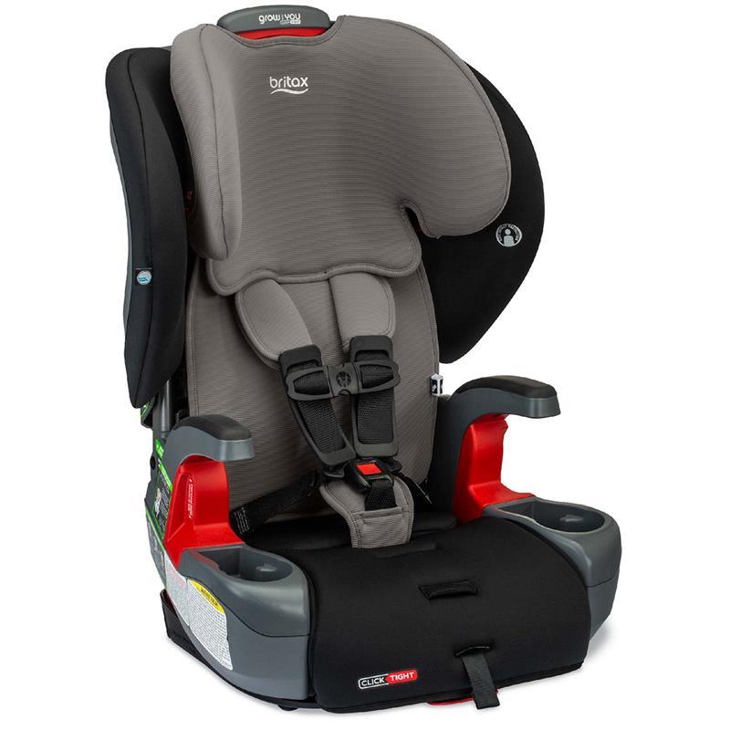 Britax - Grow With You ClickTight Harness Booster Car Seat, Grey Contour Image 1