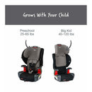 Britax - Grow With You ClickTight Harness Booster Car Seat, Grey Contour Image 6