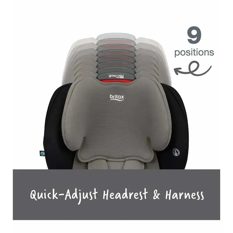how to loosen the straps on a britax car seat Britax - Grow With You ClickTight Harness Booster Car Seat, Grey Contour