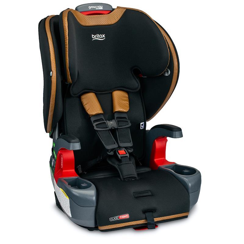 Britax - Grow With You ClickTight Premium Harness Booster Car Seat, Ace Black (SafeWash + StayClean) Image 1