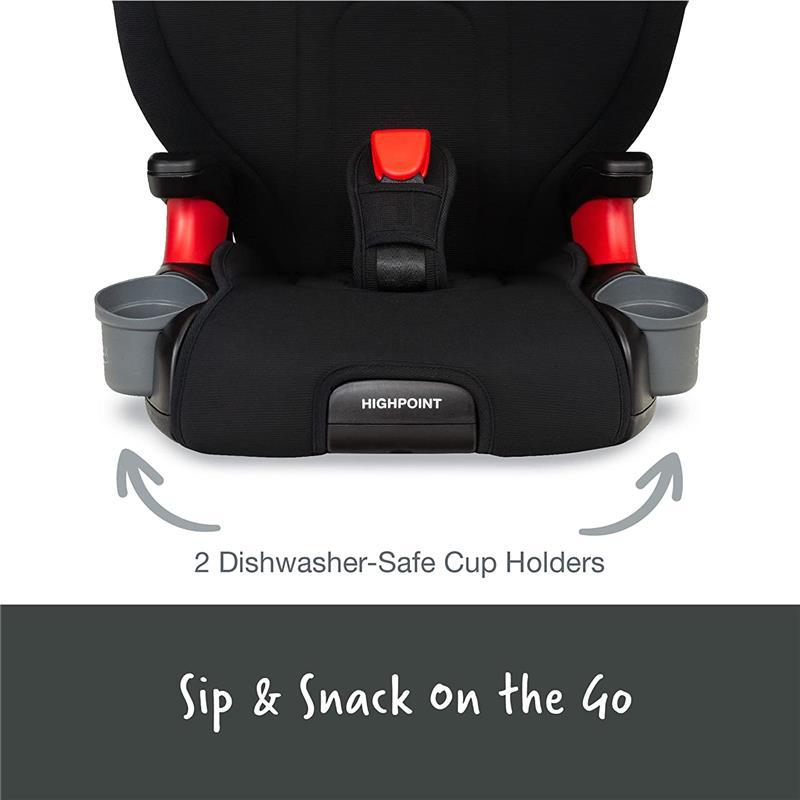 Britax - Highpoint 2-Stage Belt Positioning Booster Car Seat, Black Ombre Image 4
