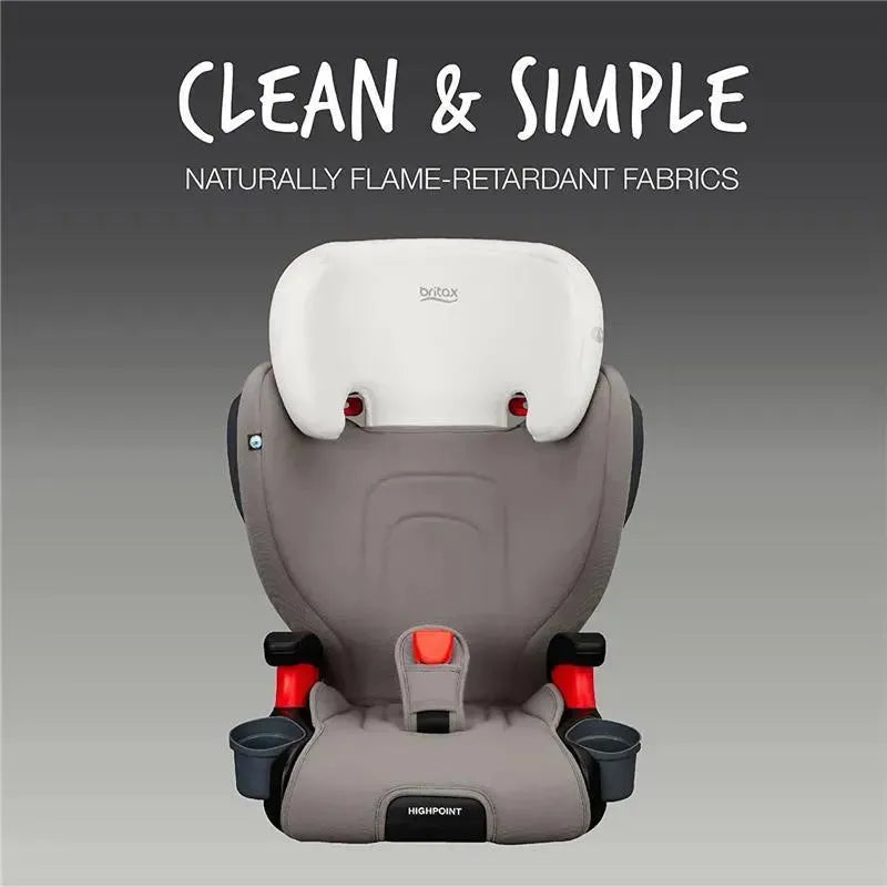 britax romer booster car seat Britax Highpoint Backless Belt-Positioning Booster Seat (Gray Ombre)