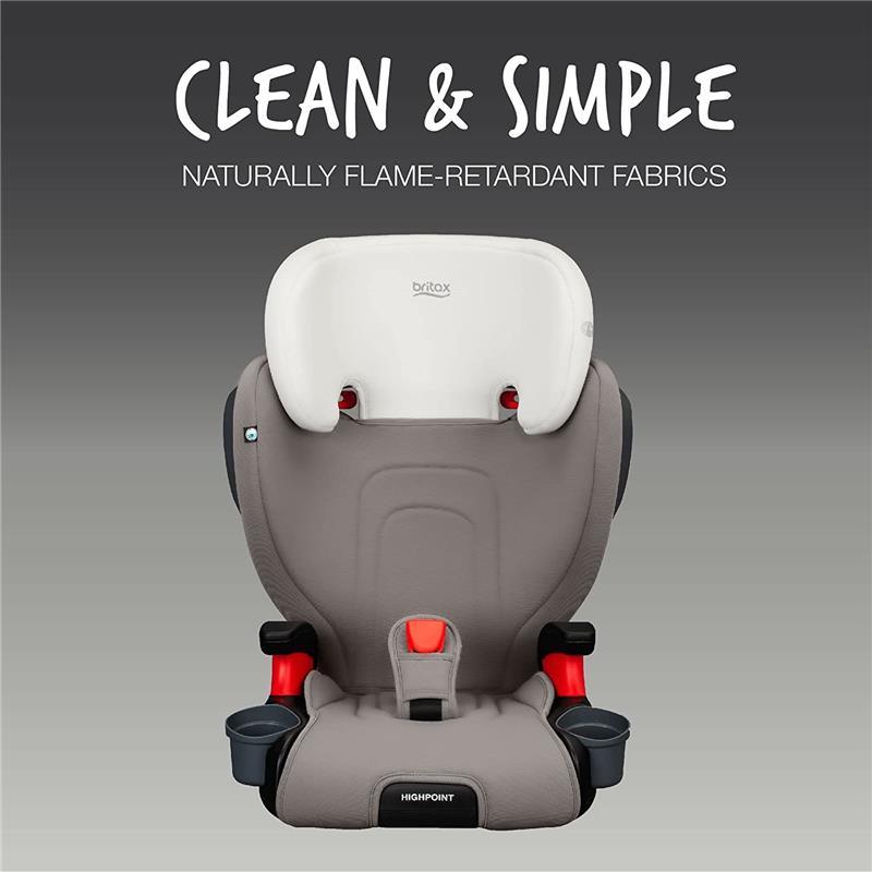 Britax - Highpoint 2-Stage Belt Positioning Booster Car Seat, Gray Ombre Image 5