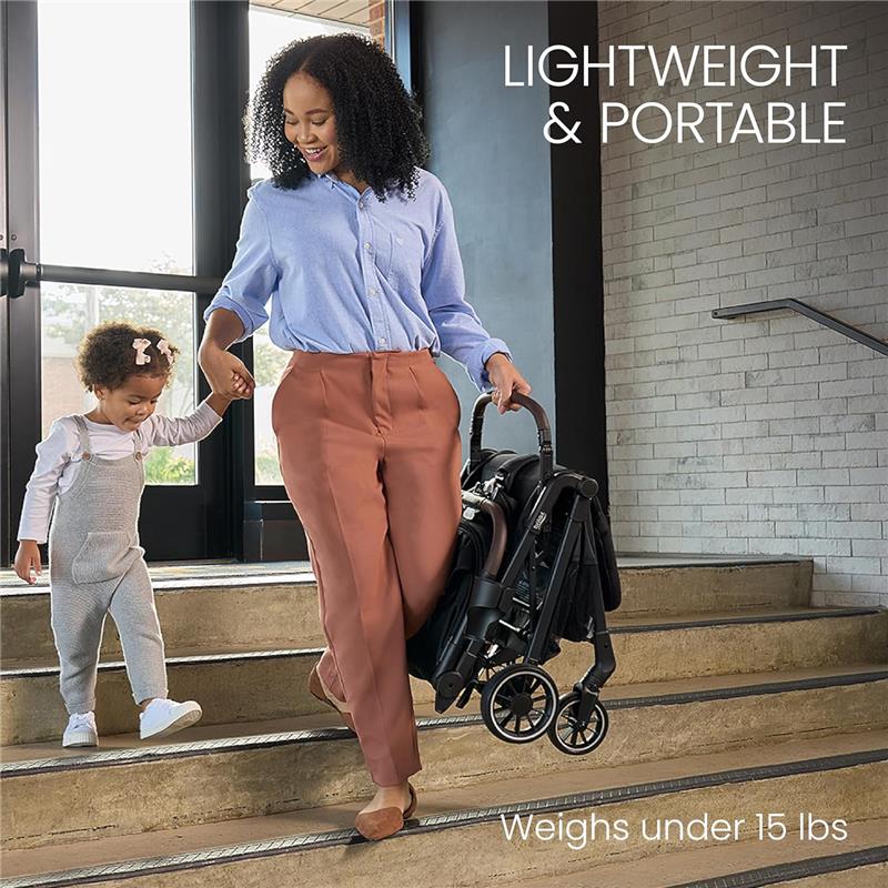 britax stroller weight limit Britax - Juniper Compact On-The-Go Stroller, Raven Black