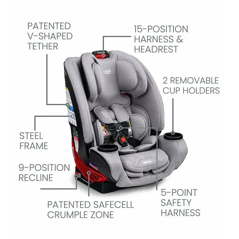 Britax One4Life ClickTight All-in-One Car Seat, Diamond Quilted Gray
