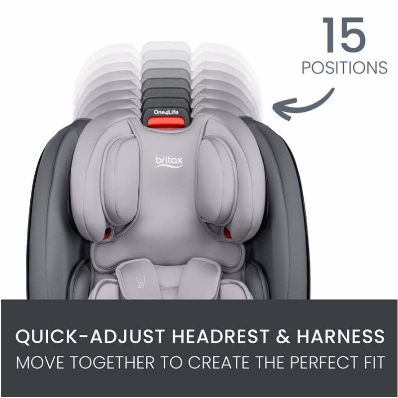 Britax - One4Life ClickTight All-in-One Convertible Car Seat, Glacier Graphite Image 3
