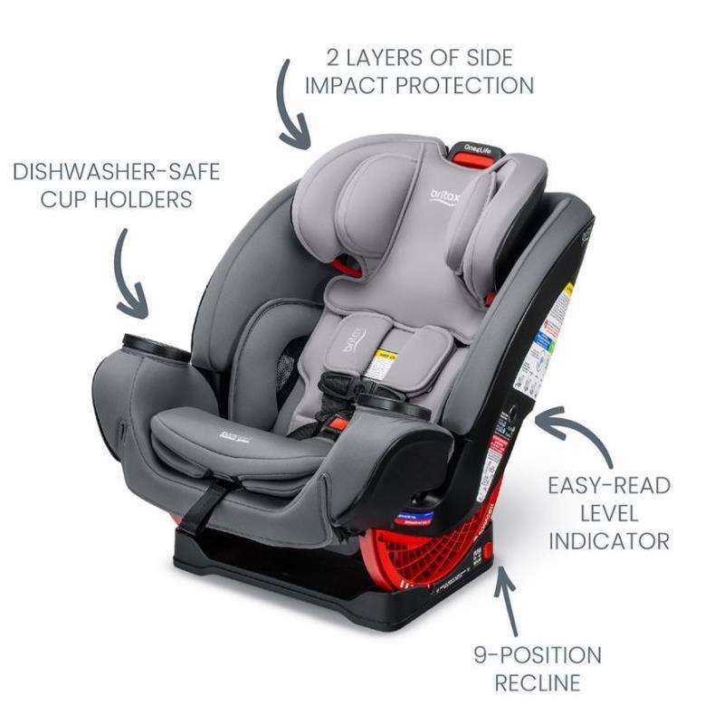 Britax - One4Life ClickTight All-in-One Convertible Car Seat, Glacier Graphite Image 5