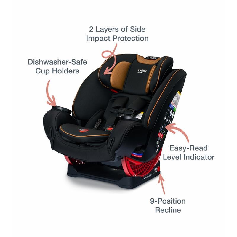 Britax - One4Life Premium ClickTight All-in-One Convertible Car Seat, Ace Black Image 5