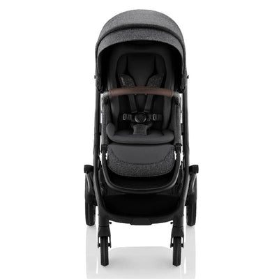 Romer Tura stroller in Peppercorn color, featuring a comfortable seat, safety harness, and stylish canopy.