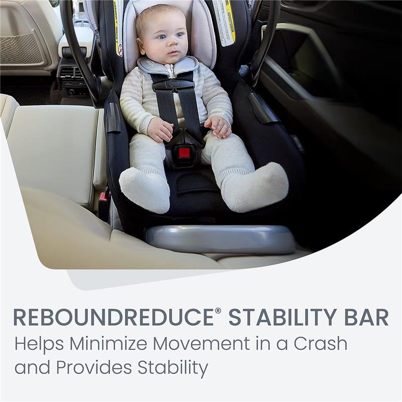Britax - Willow S Infant Car Seat with Alpine Anti-Rebound Base, Glacier Onyx Image 7