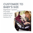 Britax - Willow S Infant Car Seat with Alpine Anti-Rebound Base, Ruby Onyx Image 4