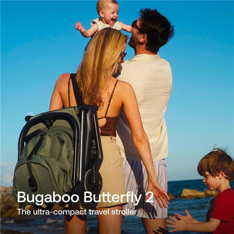 Bugaboo Butterfly 2 Complete Stroller, Black/Dusty Pink Image 2