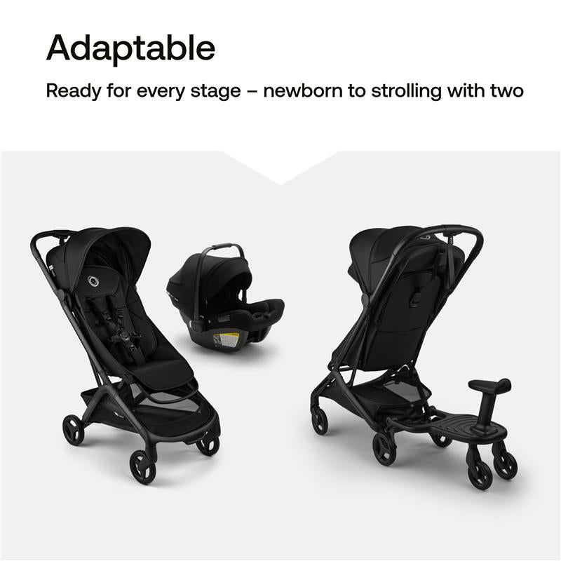 Bugaboo Butterfly 2 Complete Stroller, Black/Dusty Pink Image 6